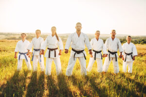 group doing martial arts management programs