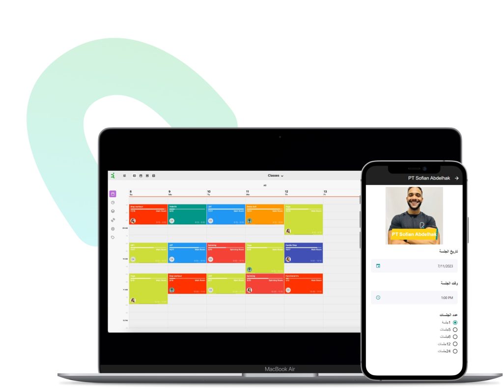 تطبيق إدارة مركز اللياقة البدنية الكل في واحد